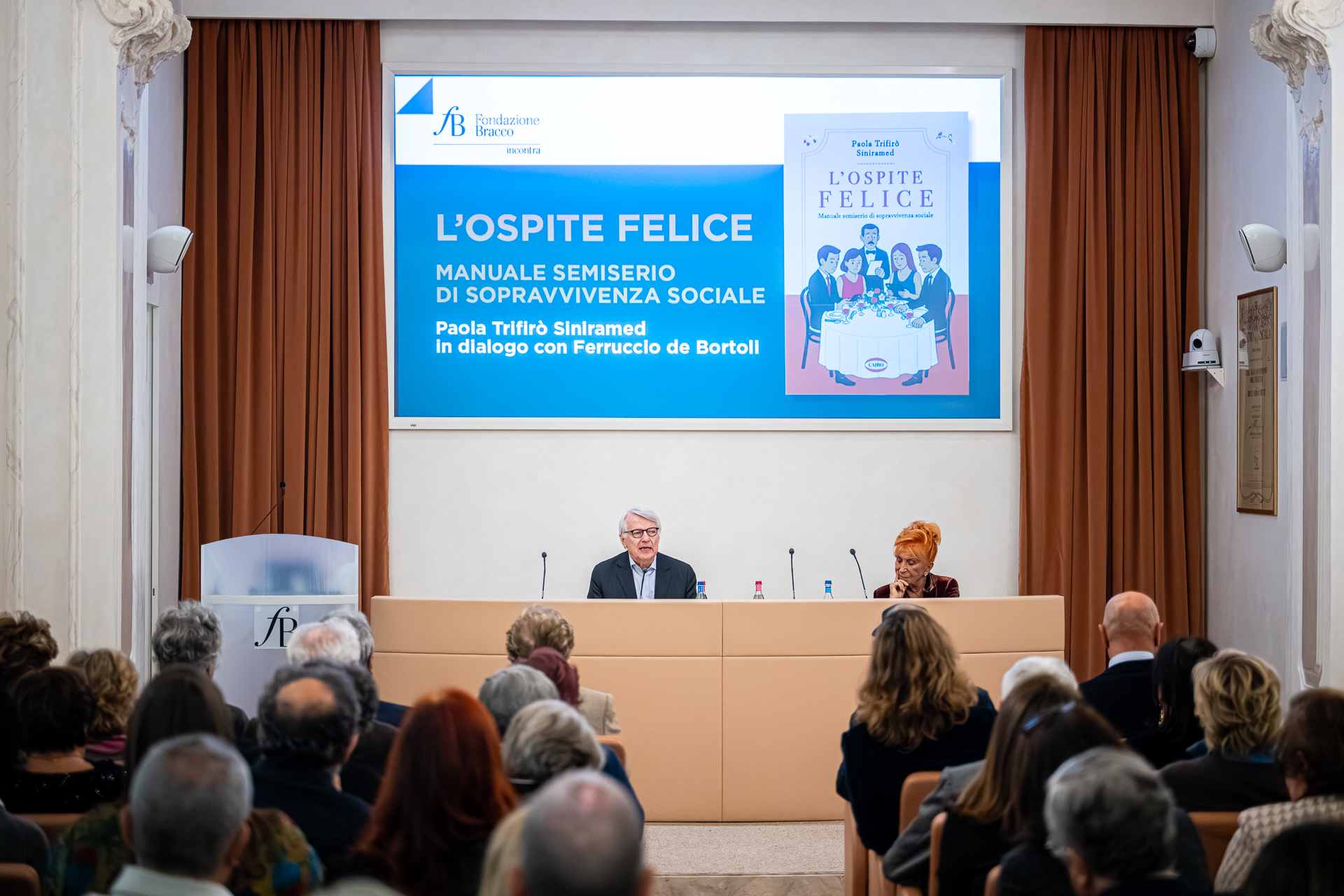 Presentazione L’ospite felice. Teatrino Fondazione Bracco, Milano